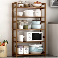 Βιβλιοθήκη Nextdeco από μπαμπού 5 επιπέδων Υ128x68x25εκ.