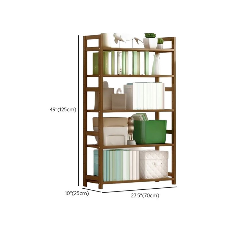 Βιβλιοθήκη Nextdeco από μπαμπού 5 επιπέδων Υ128x68x25εκ.