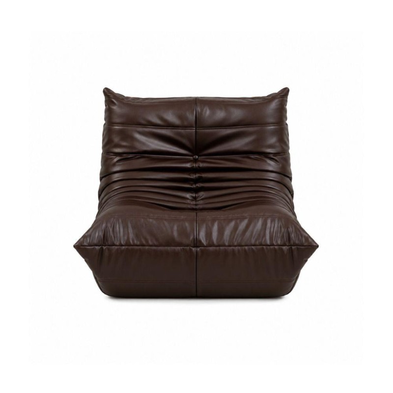 Πολυθρόνα Nextdeco Togo eco leather καφέ Υ70x97x85εκ.