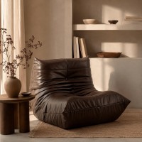Πολυθρόνα Nextdeco Togo eco leather καφέ Υ70x97x85εκ.