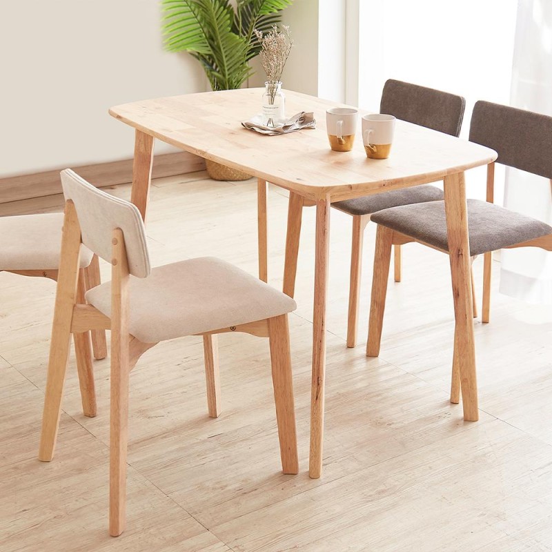 Καρέκλα τραπεζαρίας Nextdeco Natural μασίφ ξύλο γκρι Y77x44x52εκ.