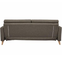 Καναπές κρεβάτι τριθέσιος Nextdeco Soho καφέ-μπεζ Υ81x201x90εκ.
