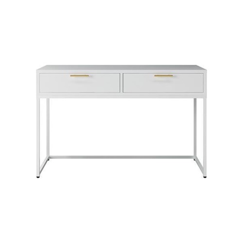 Γραφείο μεταλλικό Nextdeco λευκό με συρτάρια Υ76x120x50εκ.