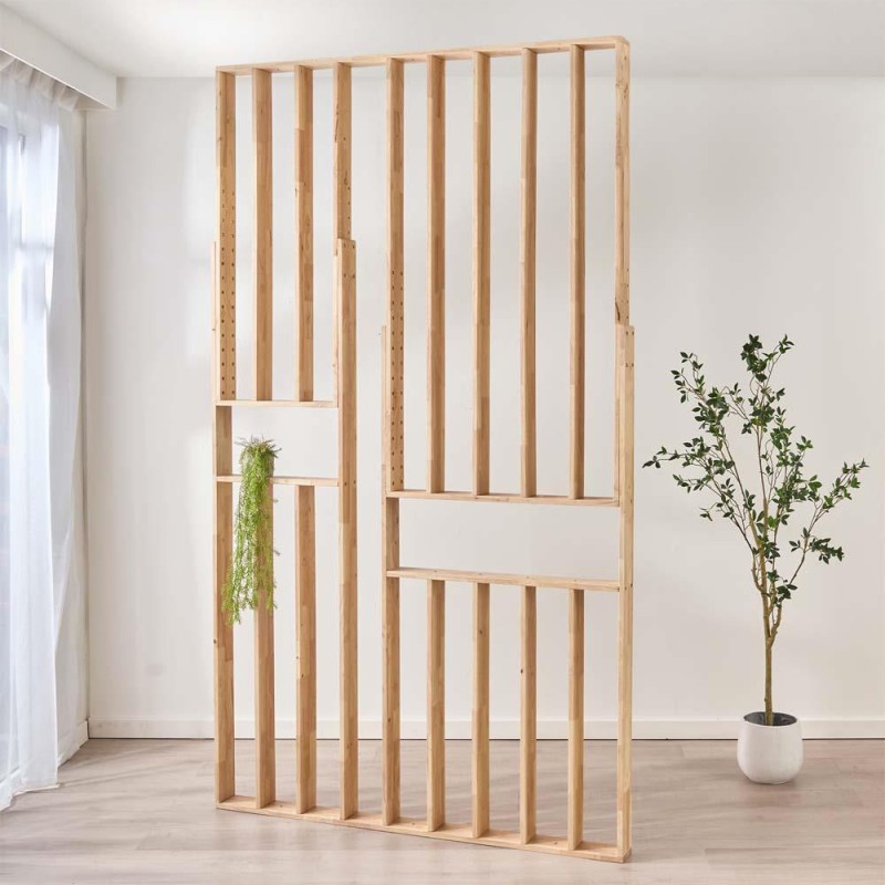 Διαχωριστικό χώρου Nextdeco Natural μασίφ ξύλο Υ240×150×10εκ.