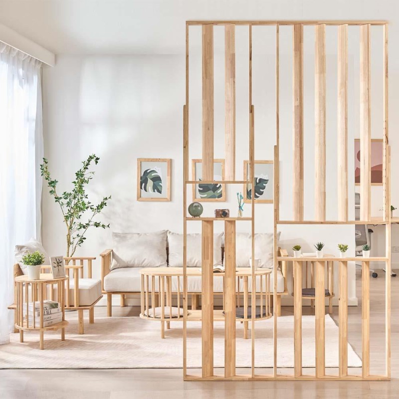 Διαχωριστικό χώρου Nextdeco Natural μασίφ ξύλο Υ240×150×10εκ.