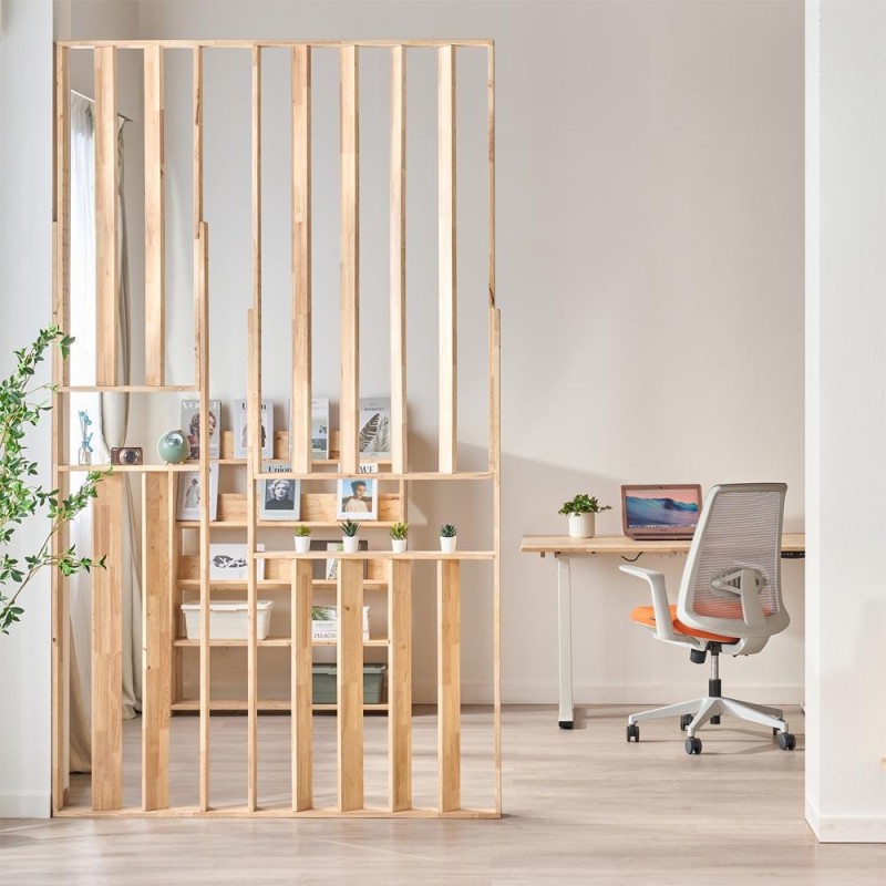 Διαχωριστικό χώρου Nextdeco Natural μασίφ ξύλο Υ240×150×10εκ.