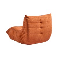 Compressed Nextdeco πολυθρόνα Togo πορτοκαλί Υ70x85x103εκ.
