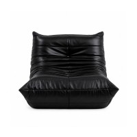 Πολυθρόνα Nextdeco Togo eco leather μαύρη Υ70x97x85εκ.