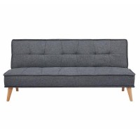 Καναπές κρεβάτι τριθέσιος Nextdeco Tokyo σκούρο γκρι Υ82x181x91εκ.