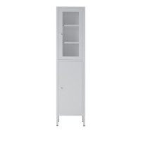 Ντουλάπι μεταλλικό Nextdeco με 2 πόρτες λευκό Υ180x35x30εκ.
