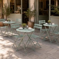 Σετ 3τμχ Nextdeco μεταλλικό πράσινο Υ82εκ.