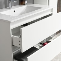 Σετ μπάνιου Nextdeco Avra white συναρμολογημένο