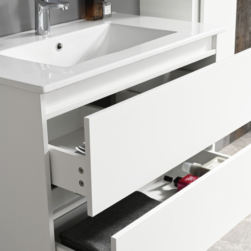 Σετ μπάνιου Nextdeco Avra white συναρμολογημένο