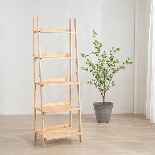 Ραφιέρα Nextdeco Natural μασίφ ξύλο Y180x60x45εκ.