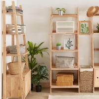 Ραφιέρα Nextdeco Natural μασίφ ξύλο Y180x60x45εκ.