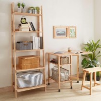 Ραφιέρα Nextdeco Natural μασίφ ξύλο Y180x60x45εκ.