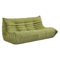 Compressed Nextdeco καναπές τριθέσιος Togo χακί Υ70x174x102εκ.