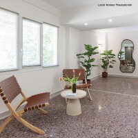 Τραπεζάκι μεταλλικό ματ Nextdeco μπεζ Y41xØ51εκ.