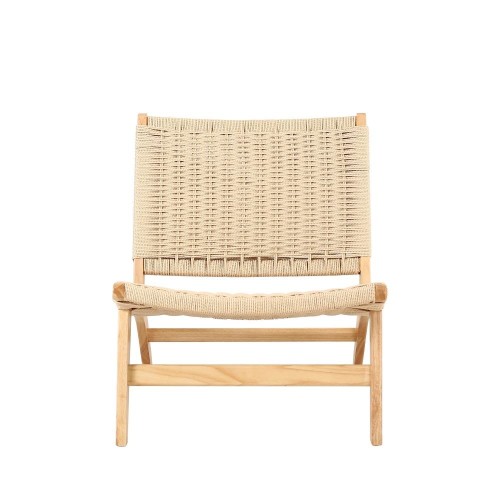 Πολυθρόνα Nextdeco Bogdan δέρμα και ξύλο Υ73,5x65,5x81εκ.