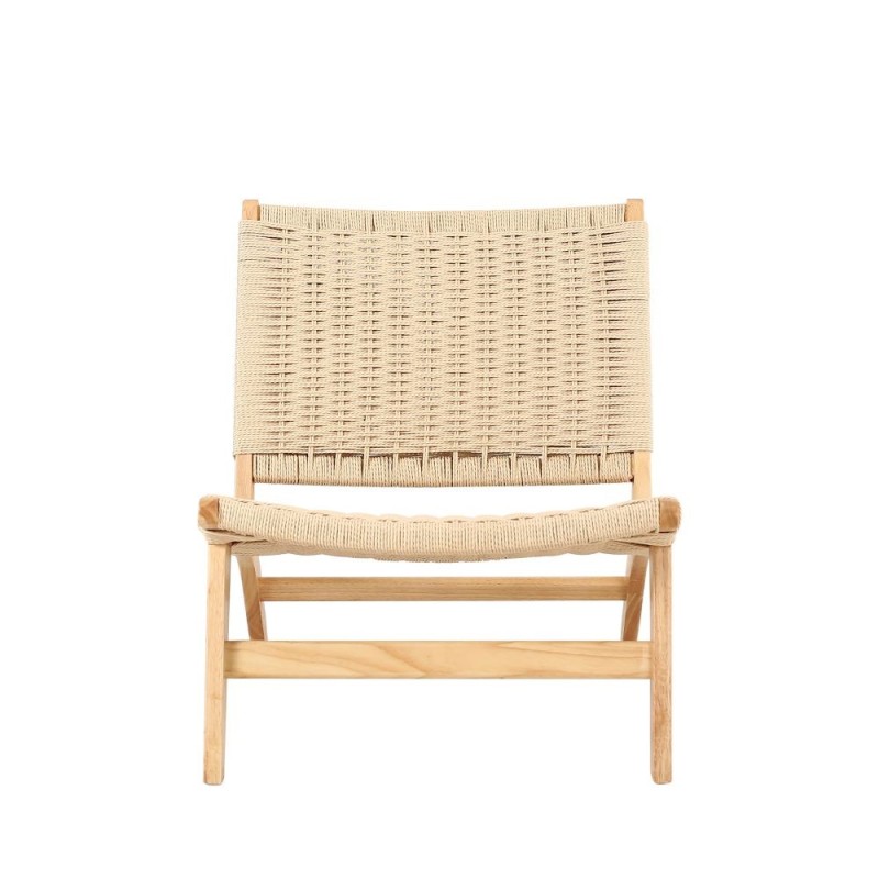 Πολυθρόνα Nextdeco Bogdan δέρμα και ξύλο Υ73,5x65,5x81εκ.