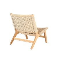 Πολυθρόνα Nextdeco Bogdan δέρμα και ξύλο Υ73,5x65,5x81εκ.