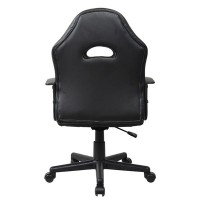 Καρέκλα gaming τροχήλατη Nexrdeco μαύρη Y96x63x64εκ.