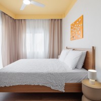Κρεβάτι διπλό Nextdeco μασίφ ξύλο δρυός Υ110x157x210εκ.