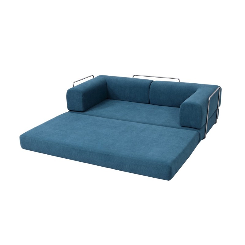 Compressed Nextdeco καναπές-κρεβάτι μπλε 200x100x75εκ.