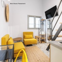Πολυθρόνα κρεβάτι Nextdeco Stockholm μουσταρδί Υ90x76x81εκ.