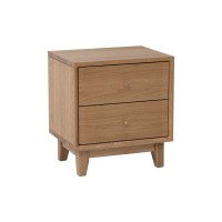 Κομοδίνο Nextdeco μασίφ ξύλο δρυός Υ55x45x35εκ.