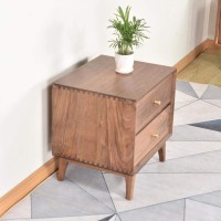 Κομοδίνο Nextdeco μασίφ ξύλο δρυός Υ55x45x35εκ.