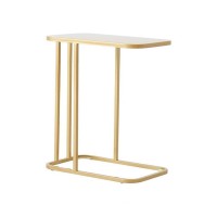 Τραπεζάκι μεταλλικό Nextdeco κίτρινο Υ55x45x25εκ.