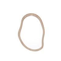 Καθρέφτης επιτοίχιος Nextdeco 77x52εκ. πλαίσιο MDF - PVC φυσικό χρώμα