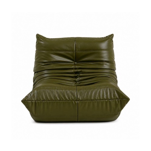 Πολυθρόνα Nextdeco Togo eco leather λαδί Υ70x97x85εκ.