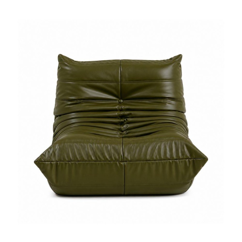 Πολυθρόνα Nextdeco Togo eco leather λαδί Υ70x97x85εκ.