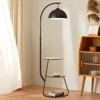 Φωτιστικό δαπέδου Nextdeco με ξύλινα τραπέζια Υ162xΠ42εκ