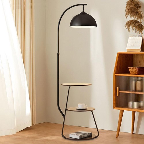 Φωτιστικό δαπέδου Nextdeco με ξύλινα τραπέζια Υ162xΠ42εκ
