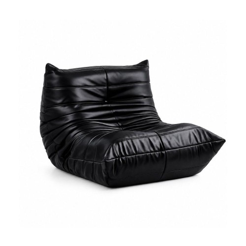 Πολυθρόνα Nextdeco Togo eco leather μαύρη Υ70x97x85εκ.
