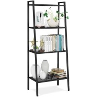 Ραφιέρα βιβλιοθήκη Nextdeco 4 επίπεδων μαύρη Υ147x60x35εκ.