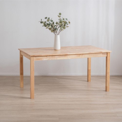 Τραπέζι τραπεζαρίας Nextdeco Natural μασίφ ξύλο Υ74×150×90εκ.