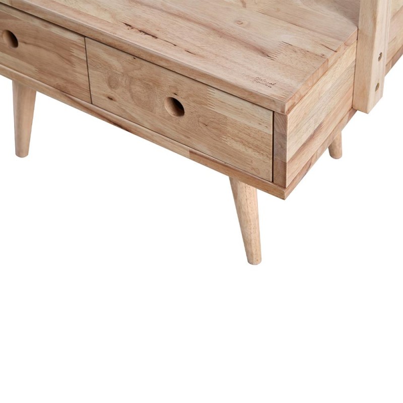 Κρεμάστρα ρούχων Nextdeco Natural μασίφ ξύλο Υ165,5x65x40εκ.