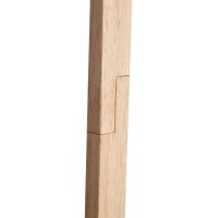 Κρεμάστρα ρούχων Nextdeco Natural μασίφ ξύλο Υ165,5x65x40εκ.