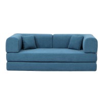 Compressed Nextdeco καναπές-κρεβάτι μπλε 200x100x75εκ.