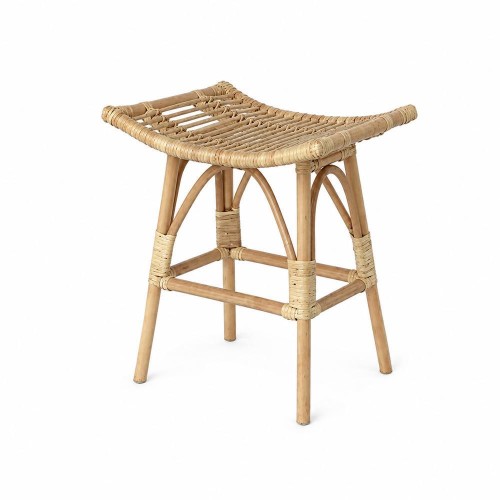 Σκαμπό Nextdeco Haunani από φυσικό rattan Υ60x50x41εκ.