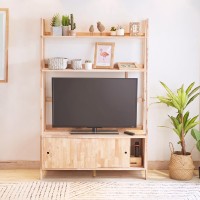 Ραφιέρα επιπλο TV Nextdeco Natural μασίφ ξύλο Υ180x120x37,5εκ.