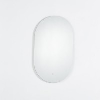 Καθρέφτης επιτοίχιος οβάλ Nextdeco με φωτισμό led 50x80εκ.
