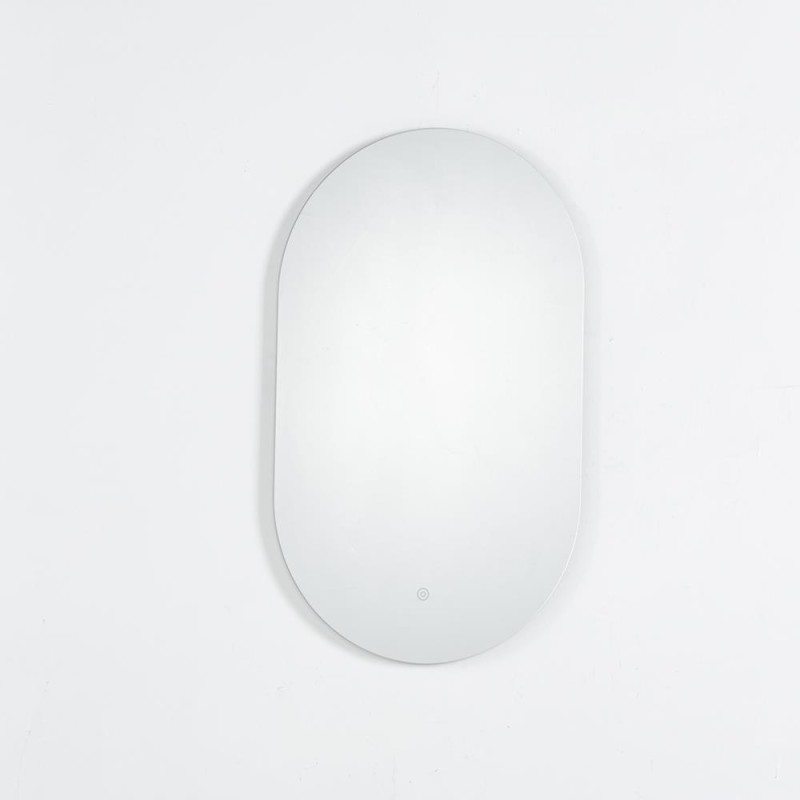 Καθρέφτης επιτοίχιος οβάλ Nextdeco με φωτισμό led 50x80εκ.