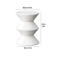 Σκαμπό Nextdeco PP λευκό 36x36xΥ45εκ.