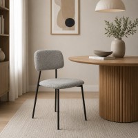 Καρέκλα μεταλλική Nextdeco Rosa γκρι Υ81x47x52εκ.