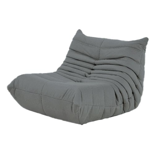 Πολυθρόνα Nextdeco Togo Alcantara σκούρο γκρι Y70x85x103εκ